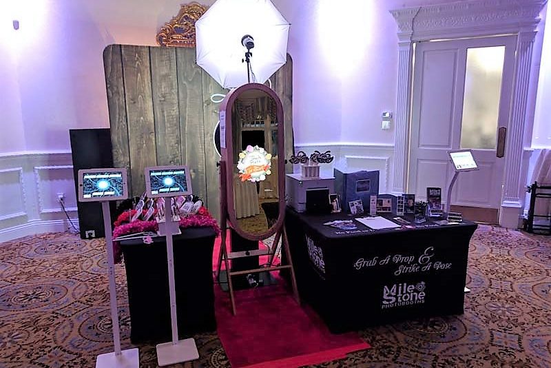 Mirror Photo Booth Milestone Photo Booth Rental NJ Corporate Activation Packages Pricing Magic Retro Mirror Digital Express Bridal Show New Jersey New York Pennsylvania