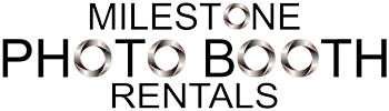 photo booth rental marlboro nj milestone company logo black 350 by 100 pixels