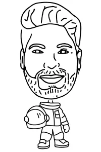 ai-sketch-robot-caricature-astronaut