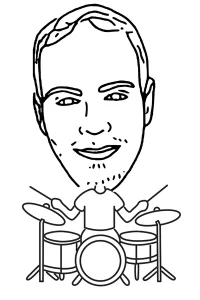 ai-sketch-robot-caricature-drummer