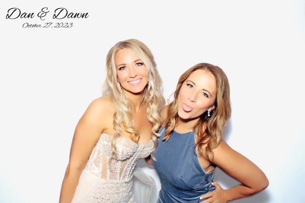 Beauty photo booth rental at a New Jersey wedding